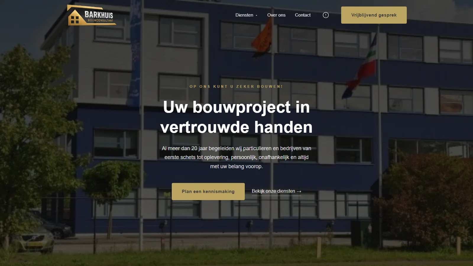 Website van Barkhuis Bouwconsultant