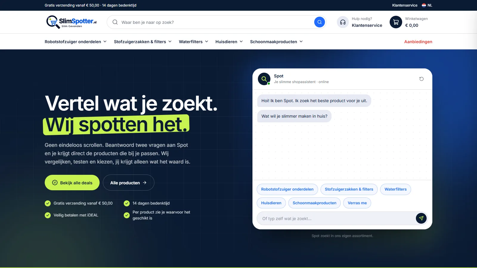Website van SlimSpotter